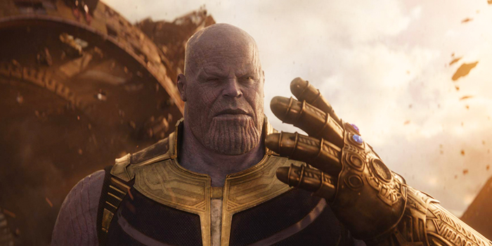 Thanos met Infinity Gauntlet