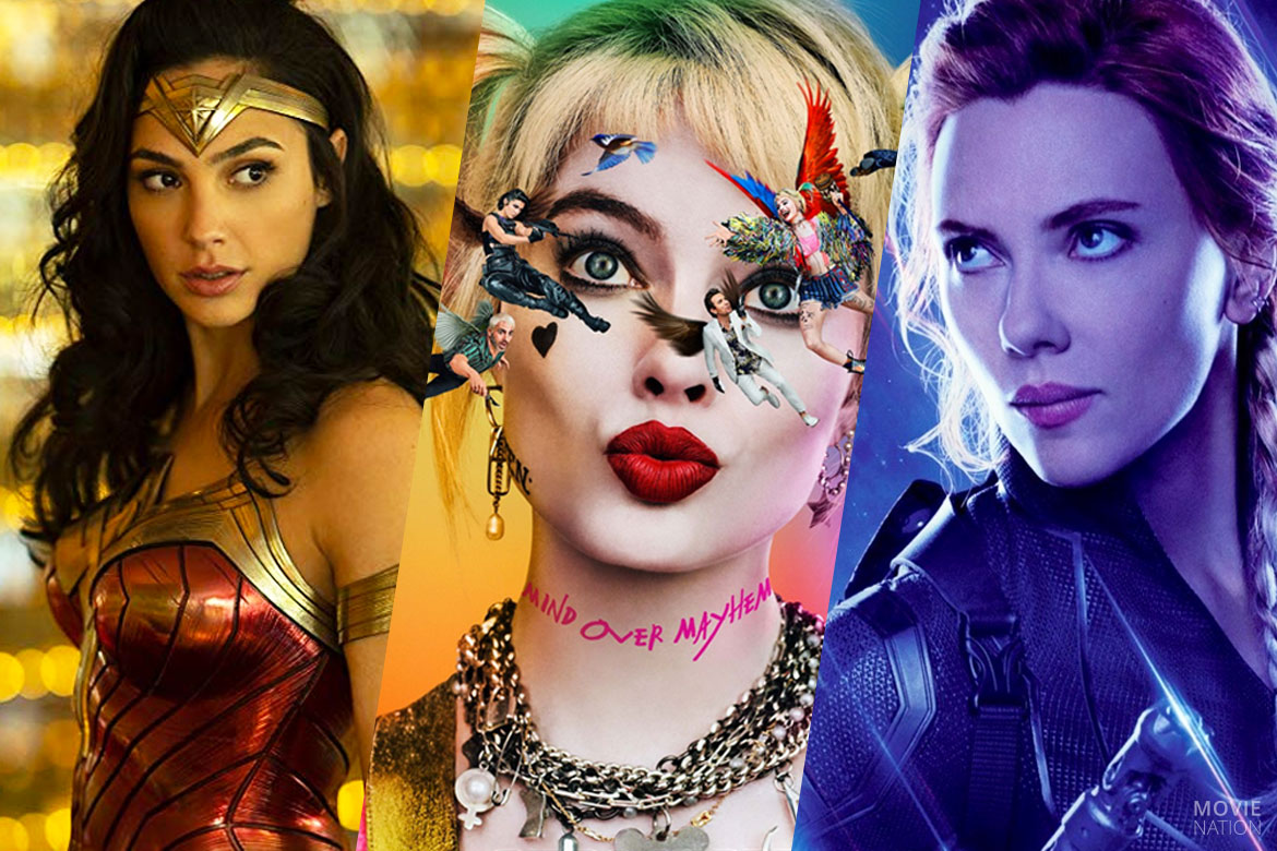 Wonder Woman, Harley Quinn en Black Widow