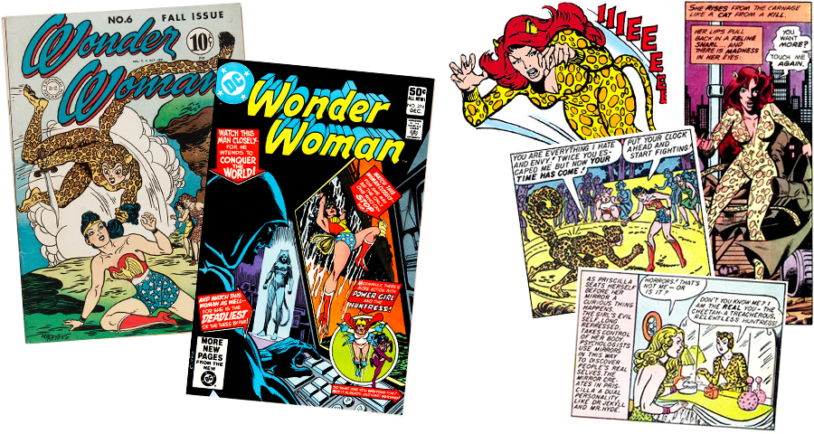 Cheetah in Wonder Woman-strips