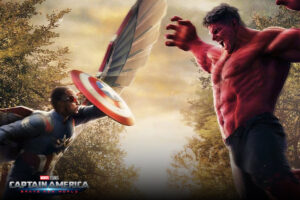 Captain America versus Red Hulk poster
